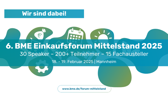 6. BME Einkaufsforum Mittelstand 2025 Banner