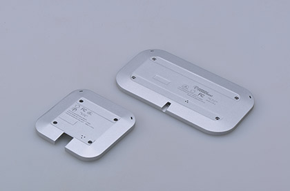 Facturee die-cast aluminum component