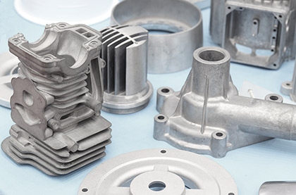 Facturee magnesium die-cast components