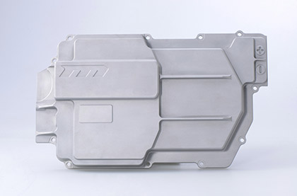 Facturee zinc die-cast component